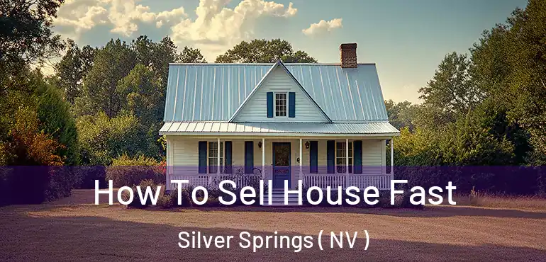 How To Sell House Fast Silver Springs ( NV )