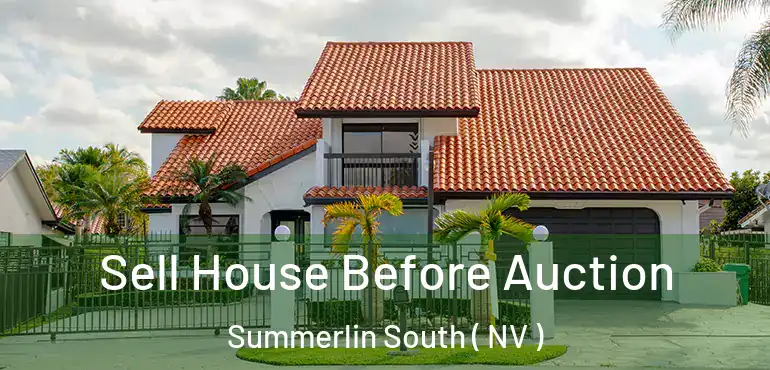 Sell House Before Auction Summerlin South ( NV )