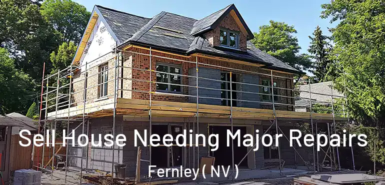 Sell House Needing Major Repairs Fernley ( NV )