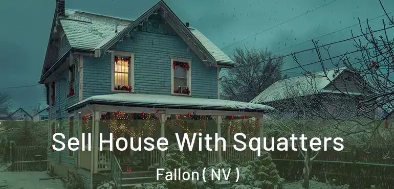 Sell House With Squatters Fallon ( NV )