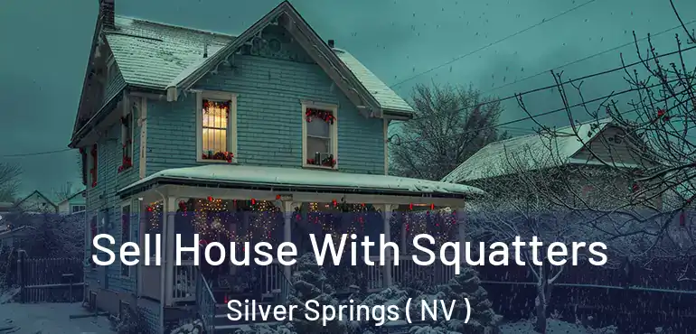 Sell House With Squatters Silver Springs ( NV )