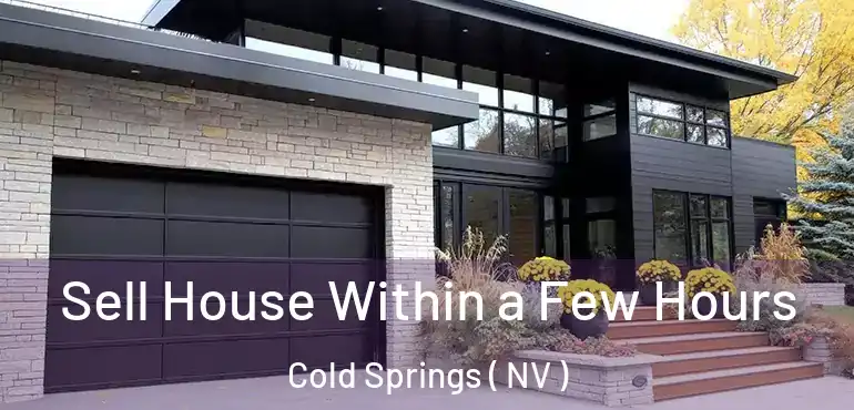 Sell House Within a Few Hours Cold Springs ( NV )
