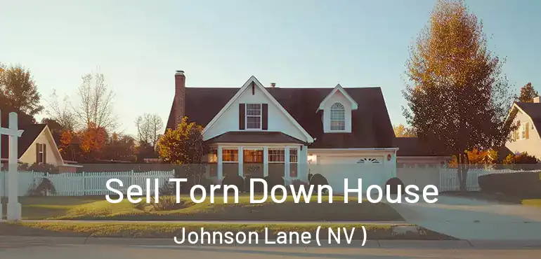 Sell Torn Down House Johnson Lane ( NV )