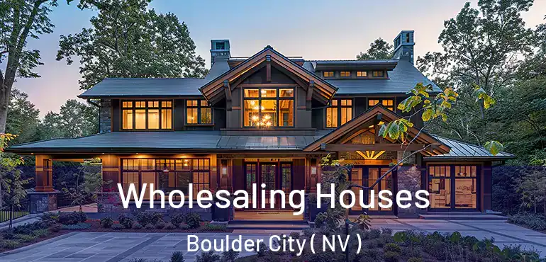 Wholesaling Houses Boulder City ( NV )